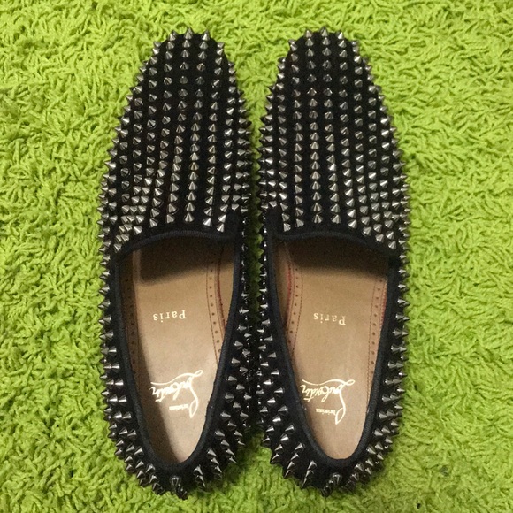 Christian Louboutin Other - Authentic Christian Louboutin Suede Spike Loafers